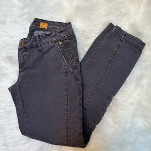 Pilcro and Letterpress Pants Hyphen Chino Flat Front Blue Knit Pants Size 24p